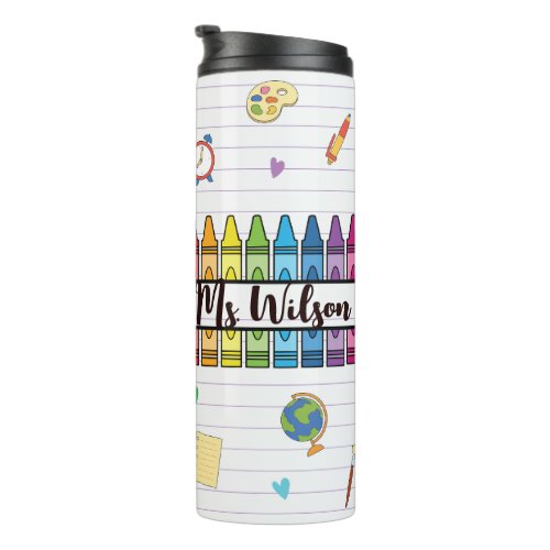 It Takes a Big Heart Teacher Custom Thermal Tumbler