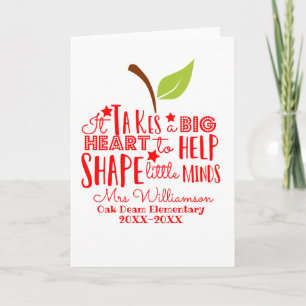 it takes a big heart to shape little minds apple card