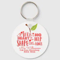 It takes a big heart clearance to shape little minds keychain