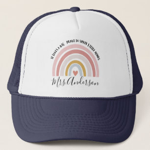 It Takes A Big Heart To Shape Little Minds, Custom Trucker Hat