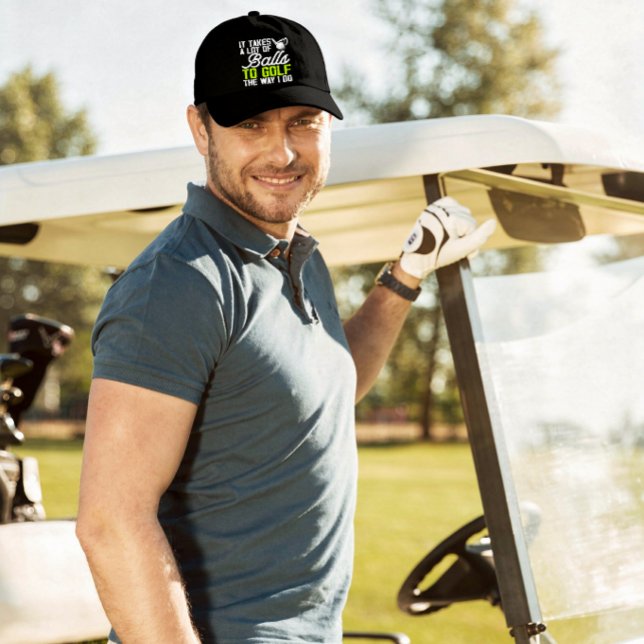 It Takes A Lot Of Balls To Golf Like I Do Snap Back Hat (Creator Uploaded)