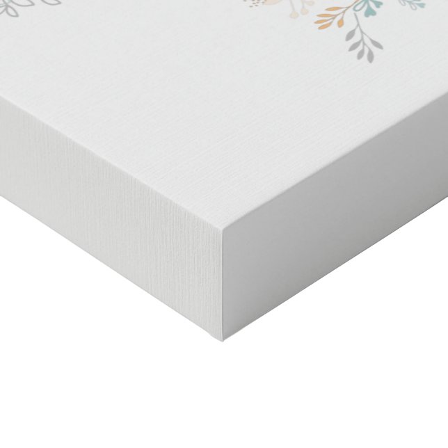 It Takes A Lot Of Courage Robin Mama Baby Bird Faux Canvas Print (Corner)