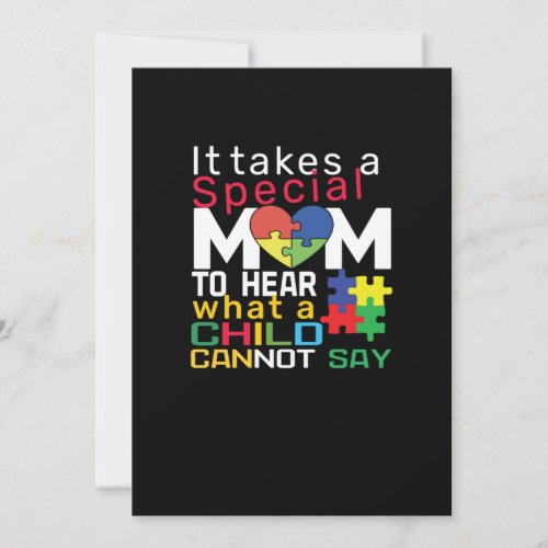 It Takes A Special Mom To Hear What A Child Can No Save The Date