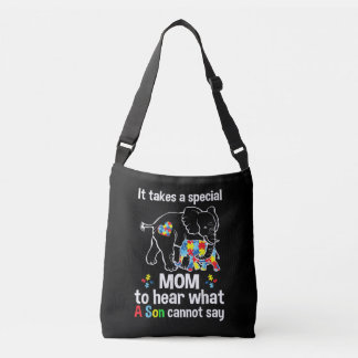 It takes a special mom to hear what a son Autism Crossbody Bag