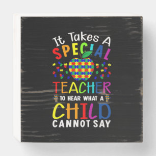 It Takes A Special Teacher Wooden Box Sign