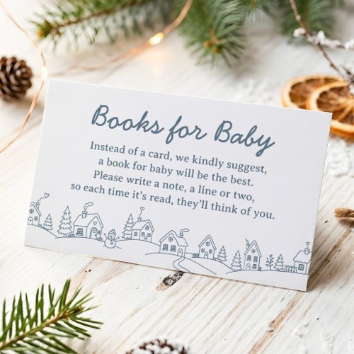 It Takes a Village Baby Shower Books for Baby Card