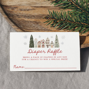 It Takes a Village Baby Shower Diaper Raffle Enclosure Card