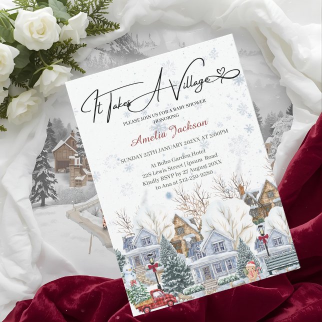 It takes a Village Baby Shower invitation (Creator Uploaded)