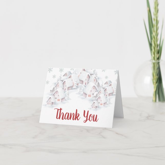 It Takes a Village Baby Shower Thank You Card (Front)