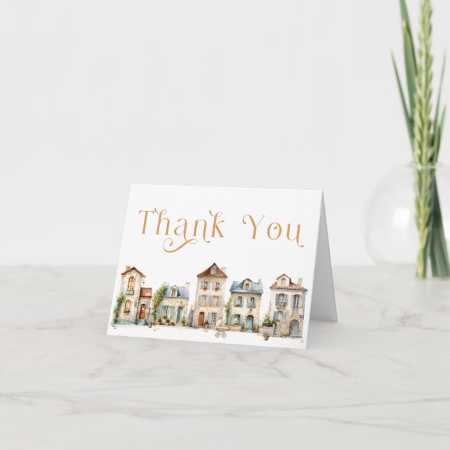 It Takes a Village Baby Shower Thank You Card (Front)