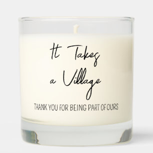 It Takes a Village Candle Gift   Thank You Candle 