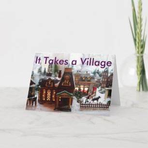 It Takes a Village Christmas Card