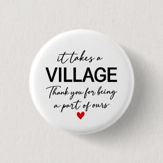 It Takes a Village Christmas Ornament, Thank You G Button