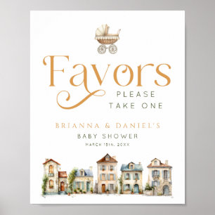 It Takes a Village Favors Please Take One Sign
