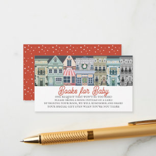 It Takes A Village Holiday Baby Book Request Enclosure Card