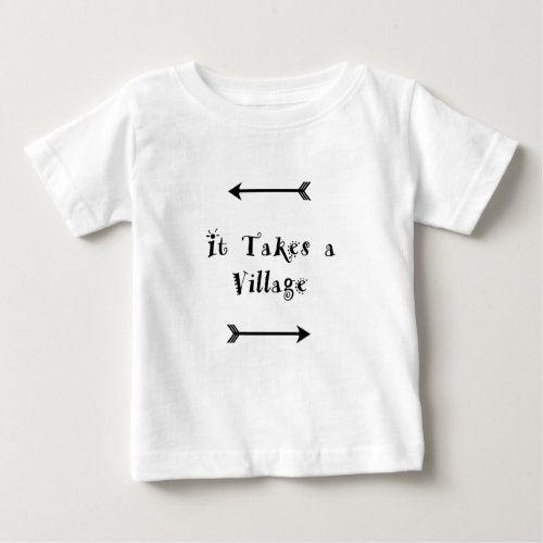 It takes a Village _ Parenting Adoption Baby T_Shirt