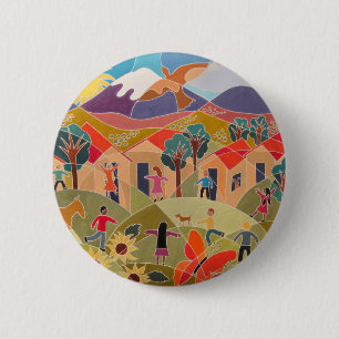 It Takes A Village Pinback Button