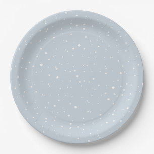It Takes a Village Snowy Whimsical Baby Shower  Paper Plates