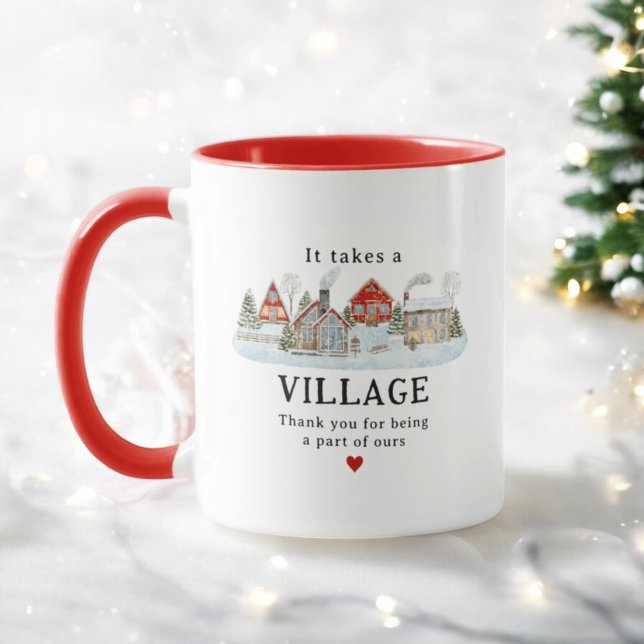 It Takes a Village Teacher Thank You Gift Mug (Creator Uploaded)