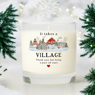 It Takes a Village Teacher Thank You Gift Scented Candle