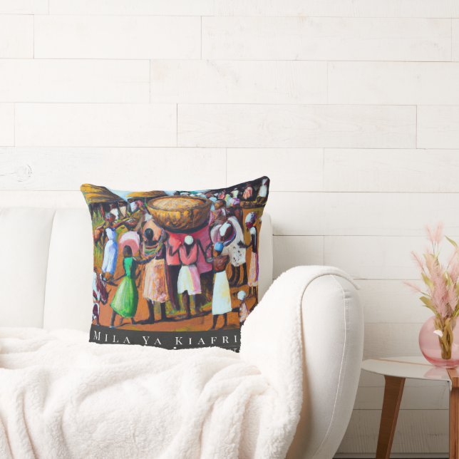 It Takes a Village Throw Pillow (Couch)