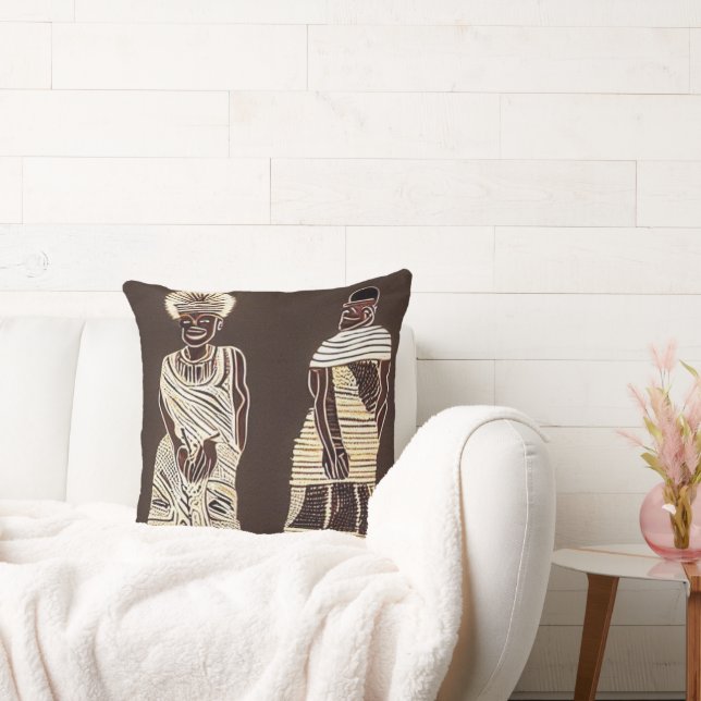 It Takes a Village Throw Pillow (Couch)