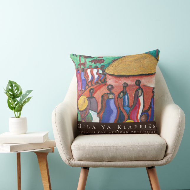 It Takes a Village Throw Pillow (Chair)