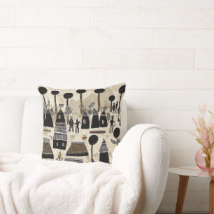 It Takes a Village Throw Pillow