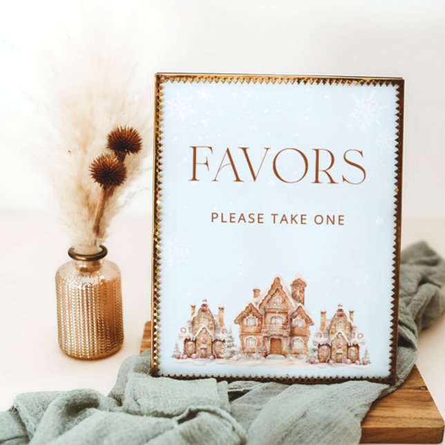 It Takes a Village Winter Baby Shower Favors Poster (Creator Uploaded)