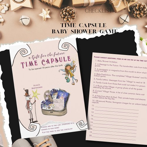 It Takes a Village Winter Baby Shower Time Capsule
