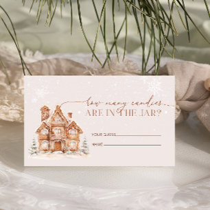 It Takes a Village Winter How Many Candies Enclosure Card