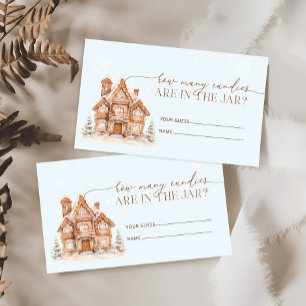 It Takes a Village Winter How Many Candies Enclosure Card