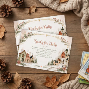 It takes a Village Winter Vintage Baby Shower Enclosure Card