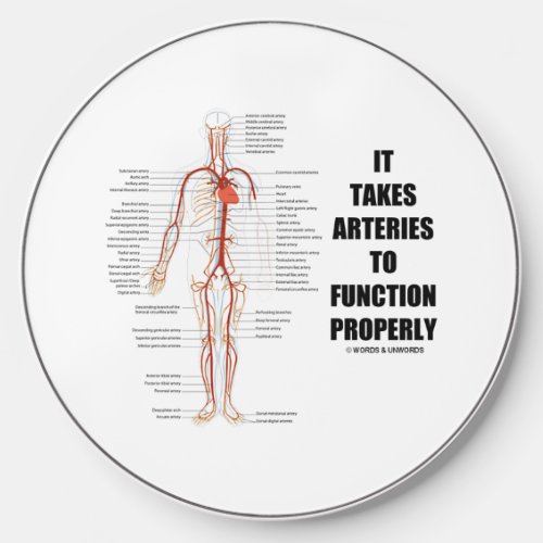 It Takes Arteries To Function Properly Circulatory Wireless Charger