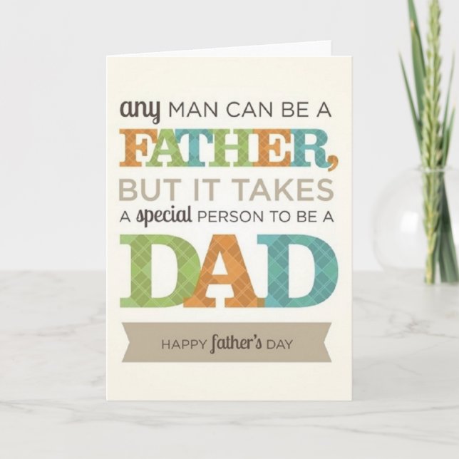 It Takes Someone Special to be A Dad Card (Front)