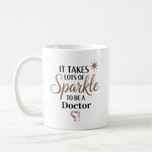 It Takes Sparkle to Be a Doctor Personalized Coffee Mug