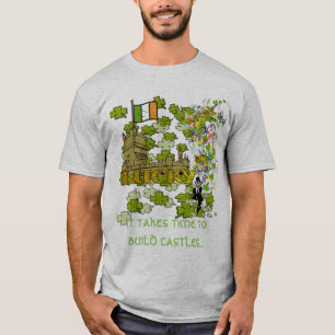 It takes time to build castles. T-Shirt