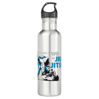 It Takes two to Jiu Jitsu Stainless Steel Water Bottle