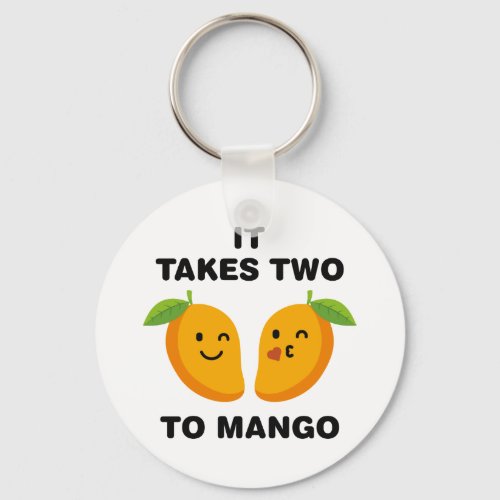 It Takes Two To Mango Keychain