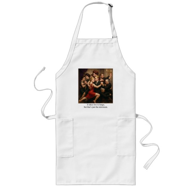It takes two to tango long apron (Front)