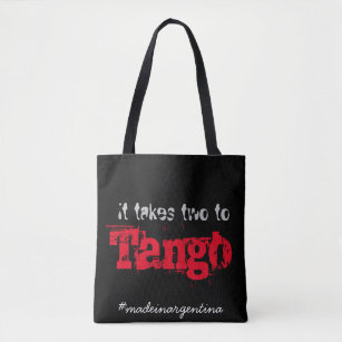 It takes two to tango tote bag