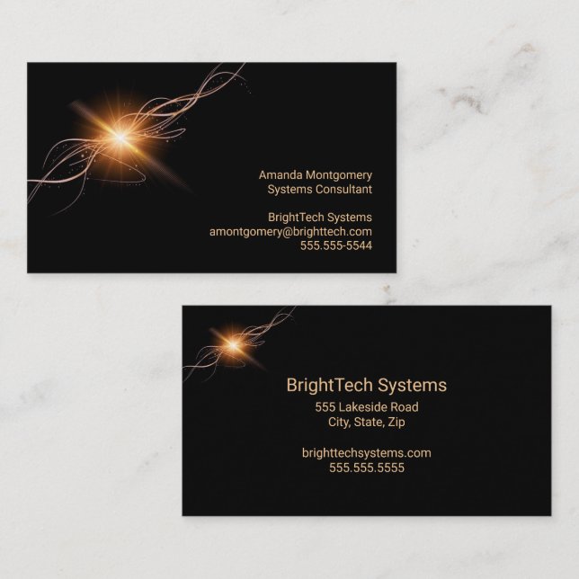 IT Technical Consultant Professional  Business Card (Front/Back)