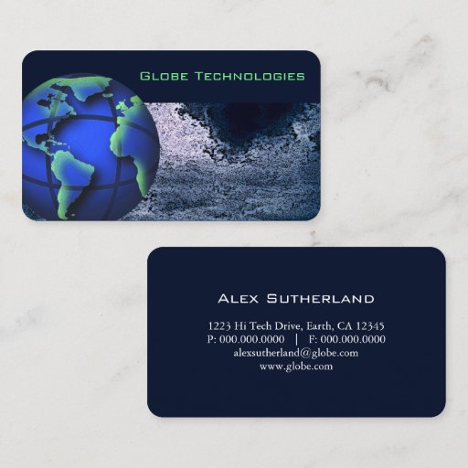 Customizable IT Technology Communications Business Card