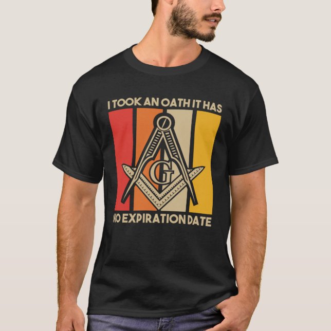 It Took An Oath Masonic Master Square And Compass  T-Shirt (Front)