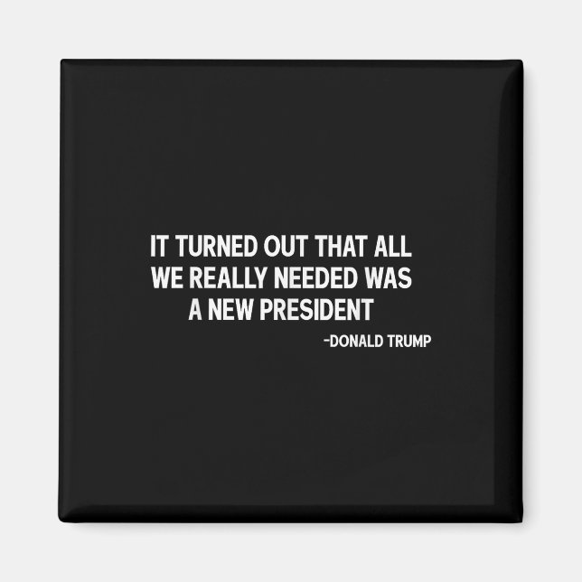 It Turned Out That All We Really Needed Was A New Magnet (Front)