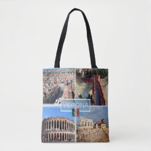 IT Verona - Arena Internally  Castelvecchio Bridge Tote Bag