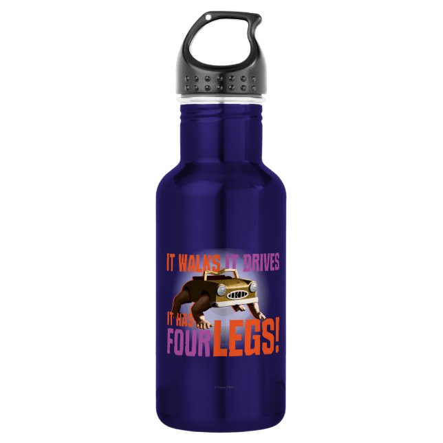It Walks It Drives It Has Four Legs! Stainless Steel Water Bottle (Front)