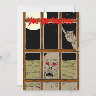 It Wants To Come In Horror Art Invitation