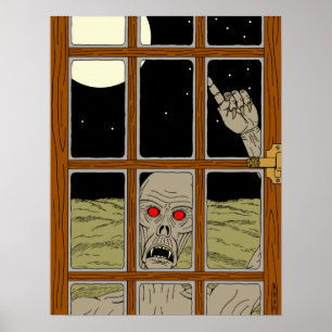 It Wants To Come In Horror Art Poster