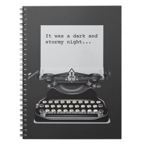 It was a Dark and Stormy Night Notebook